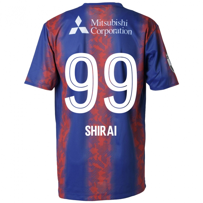 Bambino Maglia Kosuke Shirai #99 Blu Rosso Kit Gara Home 2024/25 Maglietta