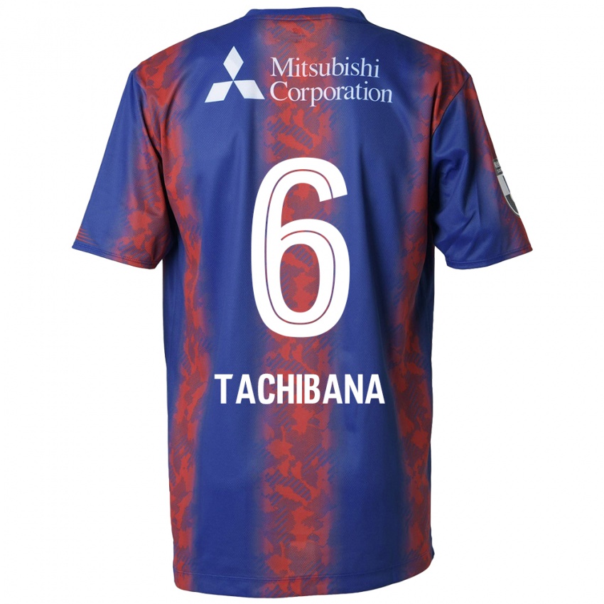 Bambino Maglia Keigo Tachibana #6 Blu Rosso Kit Gara Home 2024/25 Maglietta