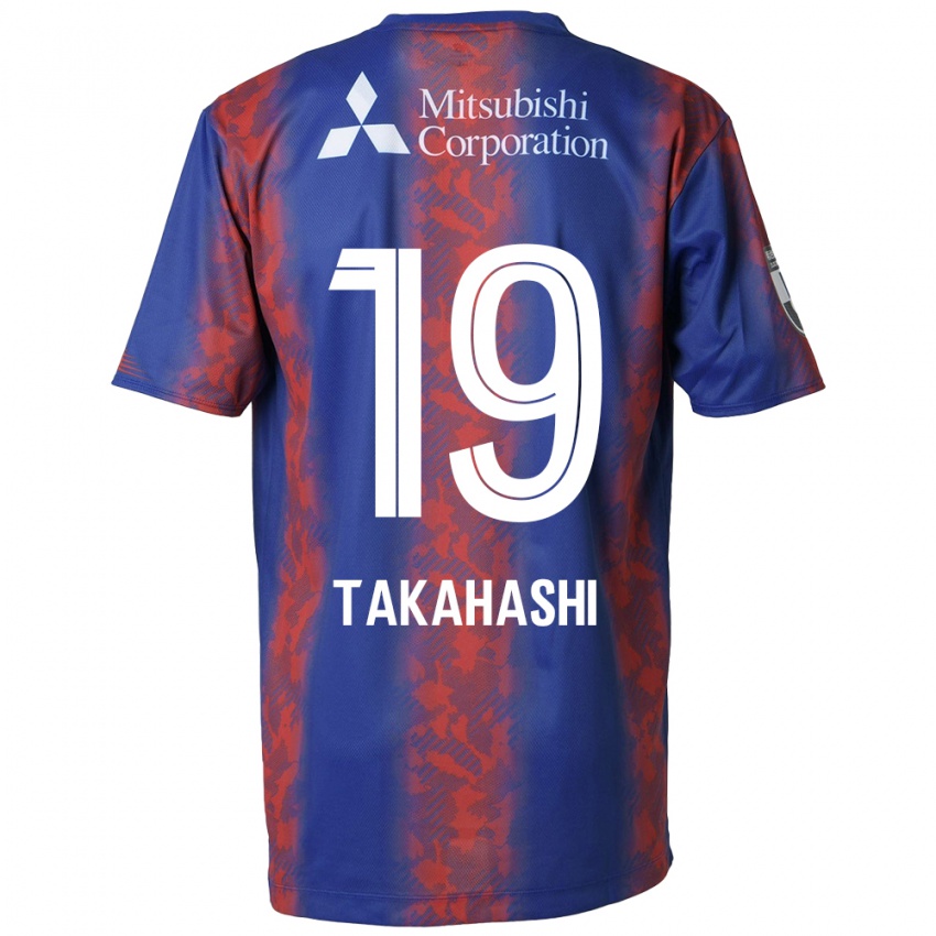 Bambino Maglia Yuya Takahashi #19 Blu Rosso Kit Gara Home 2024/25 Maglietta