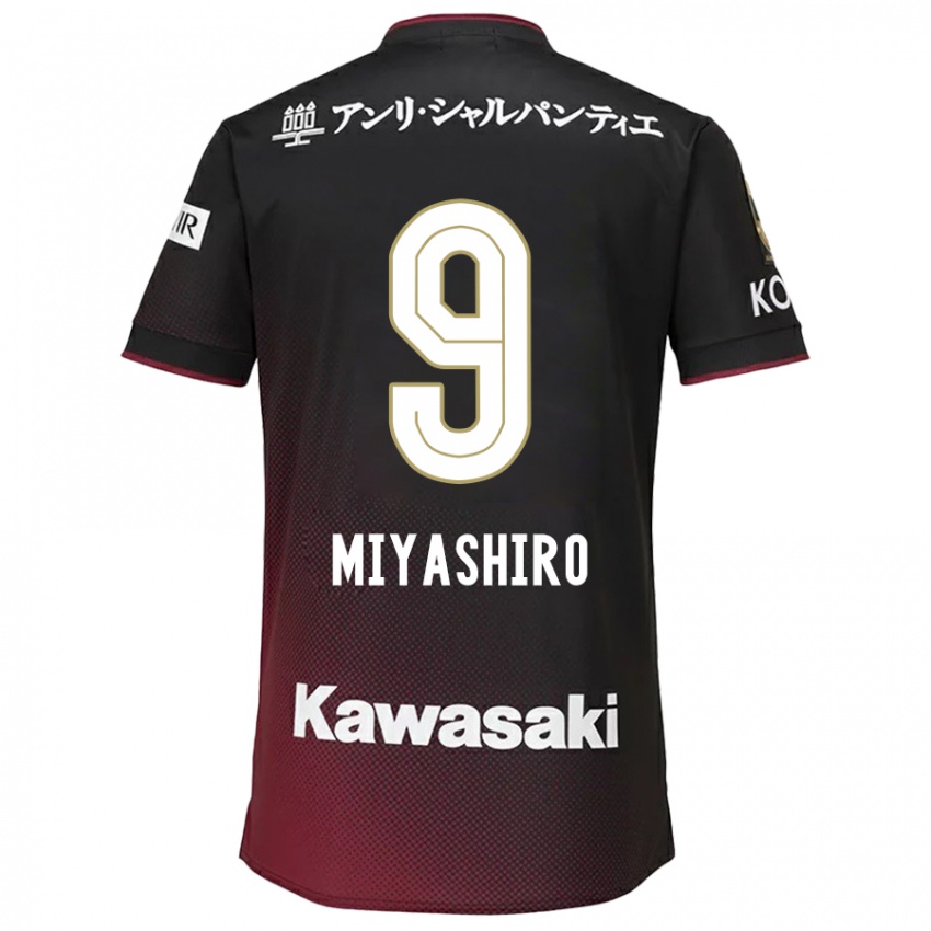 Bambino Maglia Taisei Miyashiro #9 Nero Rosso Kit Gara Home 2024/25 Maglietta