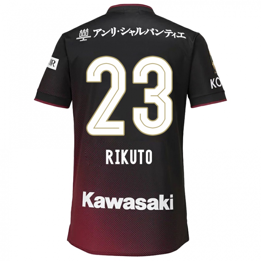 Bambino Maglia Rikuto Hirose #23 Nero Rosso Kit Gara Home 2024/25 Maglietta