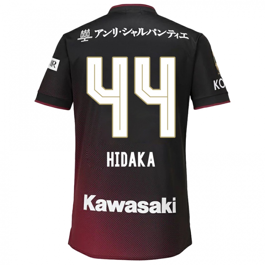 Bambino Maglia Mitsuki Hidaka #44 Nero Rosso Kit Gara Home 2024/25 Maglietta