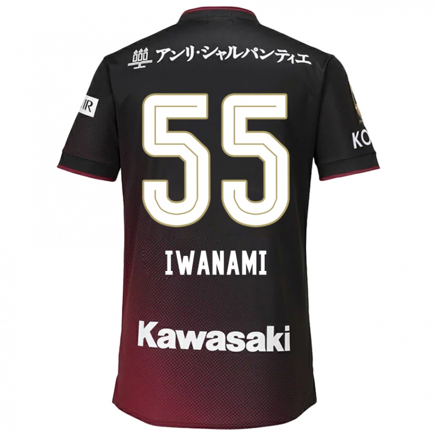 Bambino Maglia Takuya Iwanami #55 Nero Rosso Kit Gara Home 2024/25 Maglietta