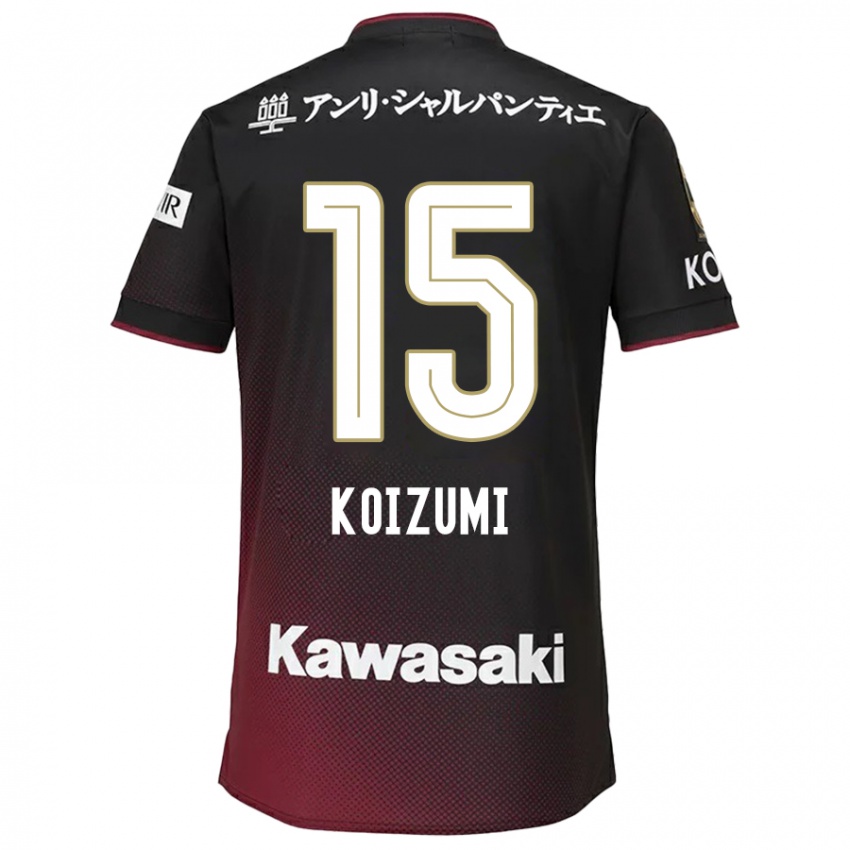 Bambino Maglia Fuga Koizumi #15 Nero Rosso Kit Gara Home 2024/25 Maglietta