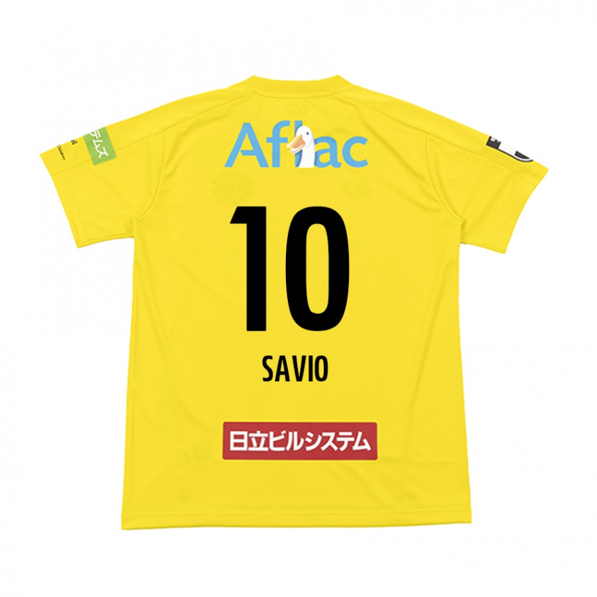 Bambino Maglia Matheus Savio #10 Giallo Nero Kit Gara Home 2024/25 Maglietta