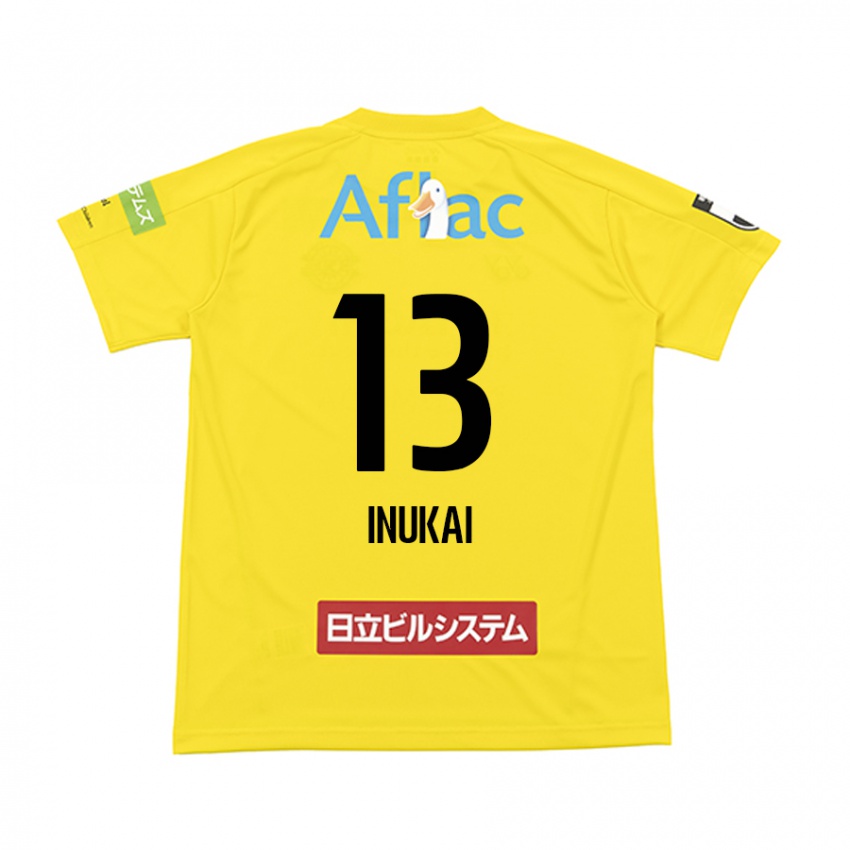 Bambino Maglia Tomoya Inukai #13 Giallo Nero Kit Gara Home 2024/25 Maglietta