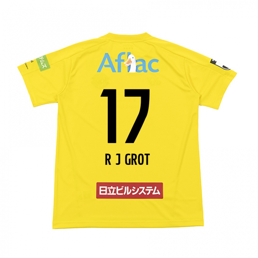 Bambino Maglia Jay-Roy Grot #17 Giallo Nero Kit Gara Home 2024/25 Maglietta