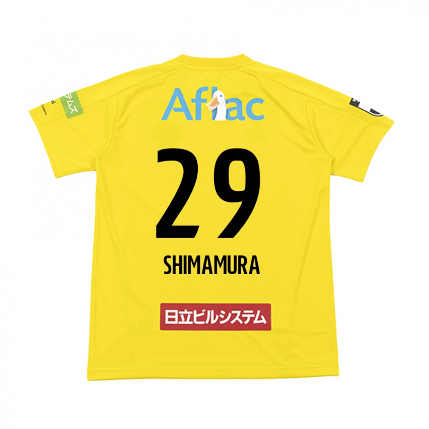 Bambino Maglia Takuya Shimamura #29 Giallo Nero Kit Gara Home 2024/25 Maglietta