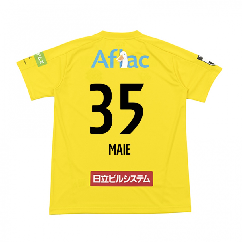 Bambino Maglia Hidetaka Maie #35 Giallo Nero Kit Gara Home 2024/25 Maglietta