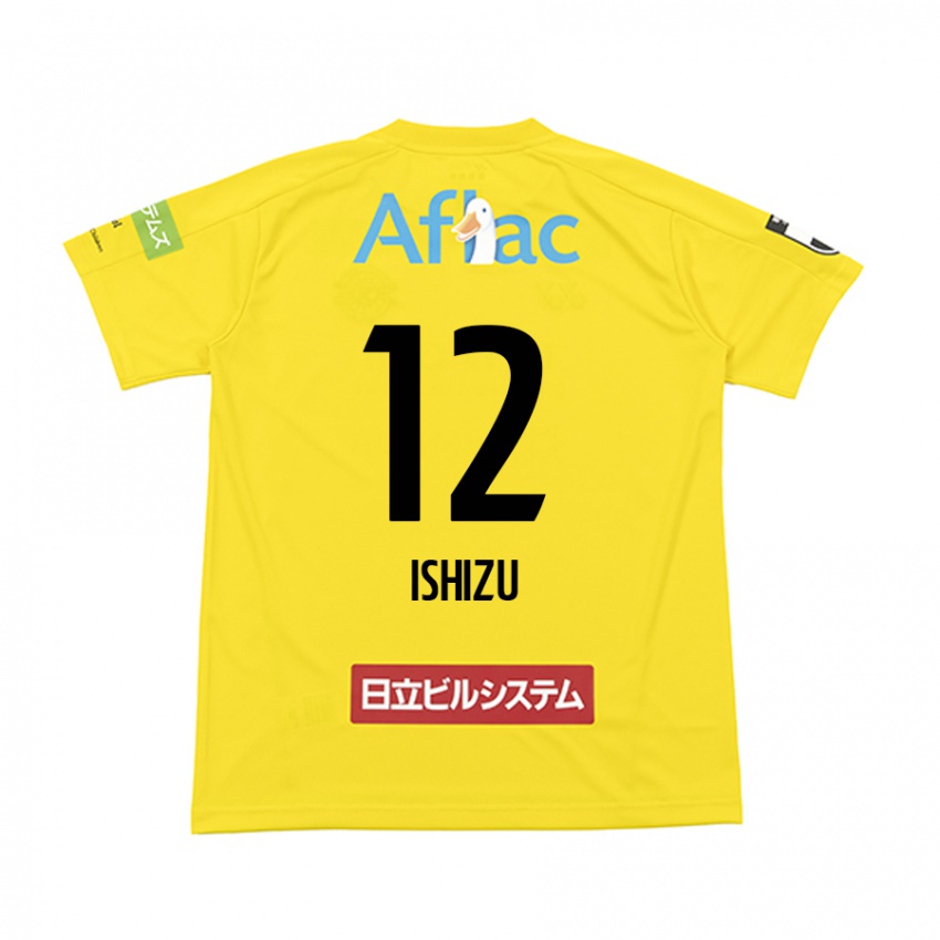 Bambino Maglia Kazuki Ishizu #12 Giallo Nero Kit Gara Home 2024/25 Maglietta