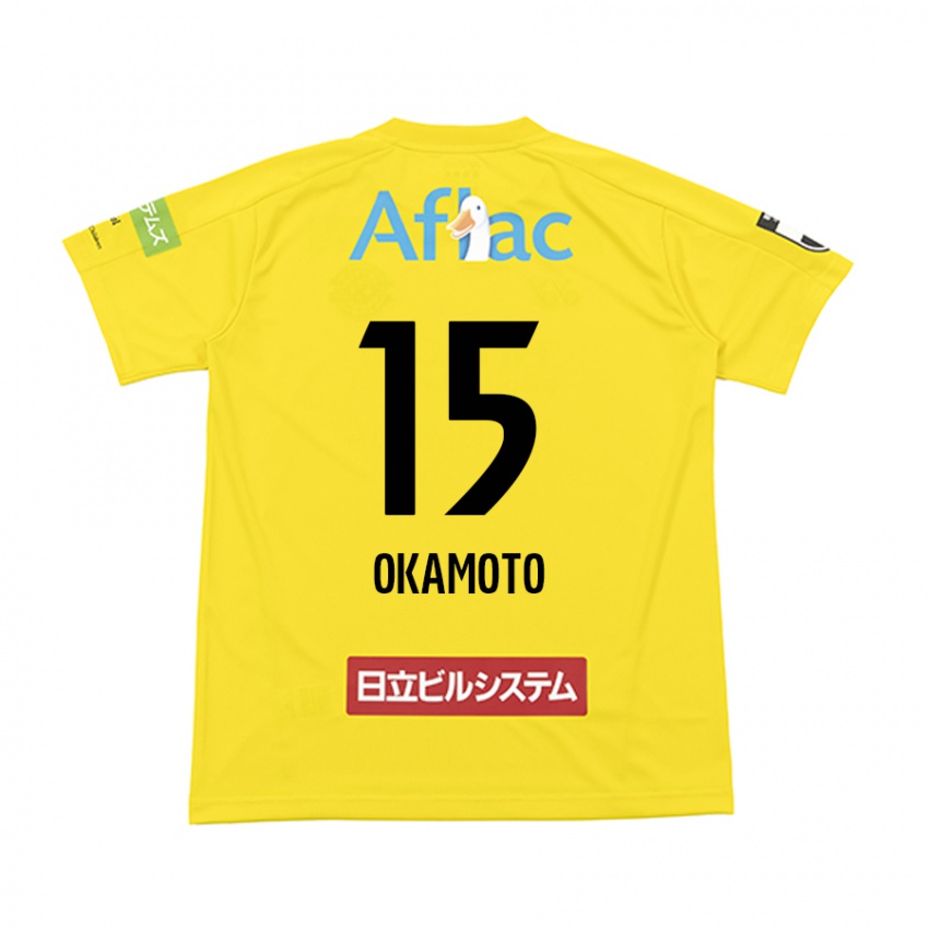 Bambino Maglia Ryoji Okamoto #15 Giallo Nero Kit Gara Home 2024/25 Maglietta