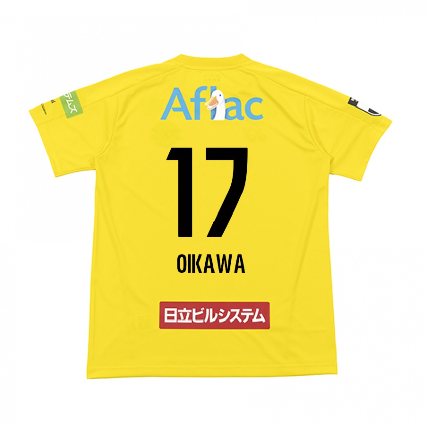 Bambino Maglia Koki Oikawa #17 Giallo Nero Kit Gara Home 2024/25 Maglietta