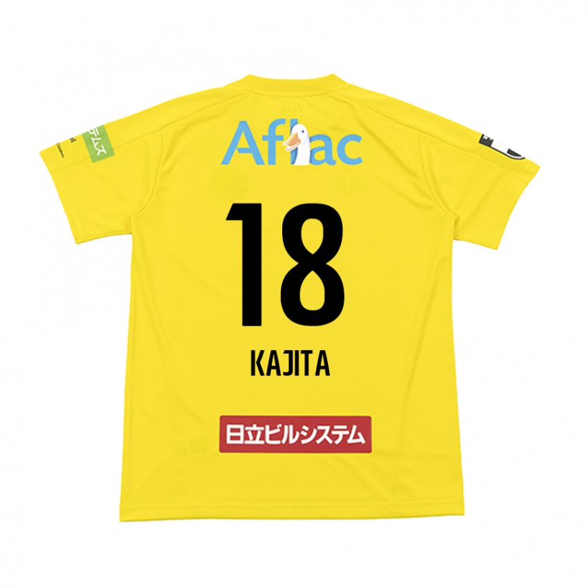 Bambino Maglia Kento Kajita #18 Giallo Nero Kit Gara Home 2024/25 Maglietta