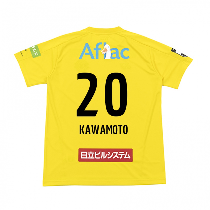 Bambino Maglia Daizen Kawamoto #20 Giallo Nero Kit Gara Home 2024/25 Maglietta