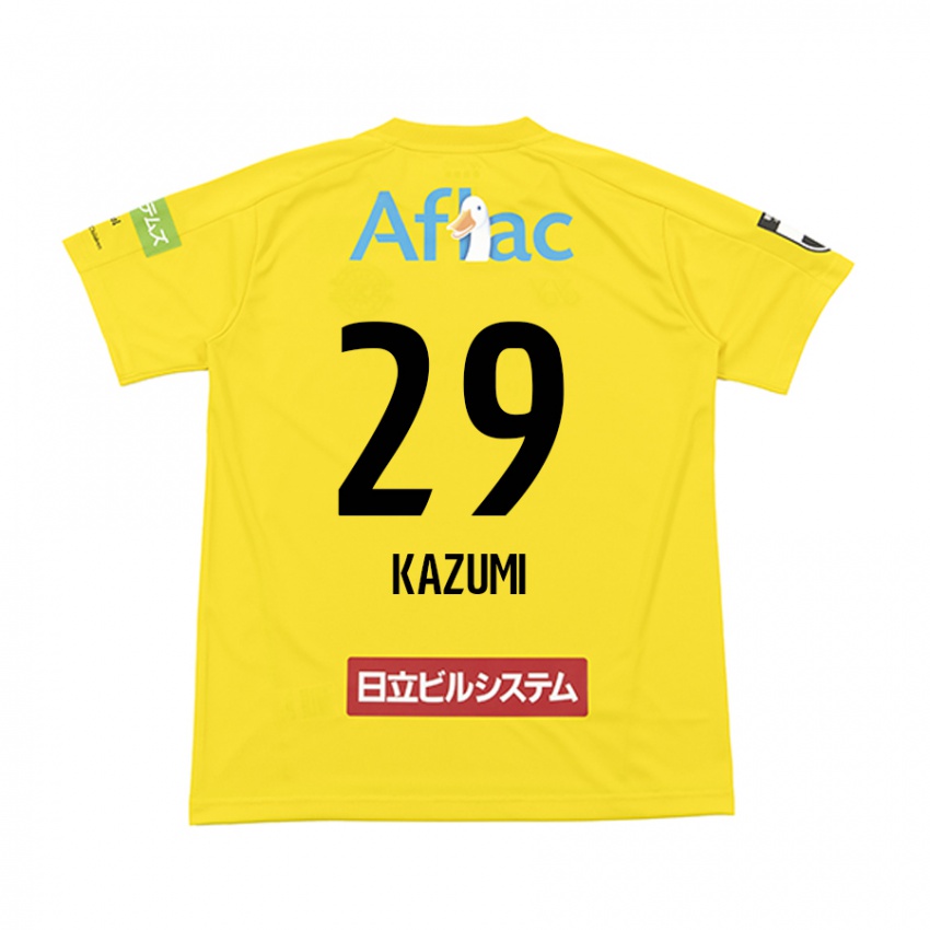 Bambino Maglia Takuto Kazumi #29 Giallo Nero Kit Gara Home 2024/25 Maglietta