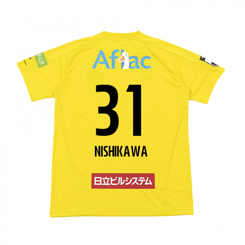 Bambino Maglia Genki Nishikawa #31 Giallo Nero Kit Gara Home 2024/25 Maglietta