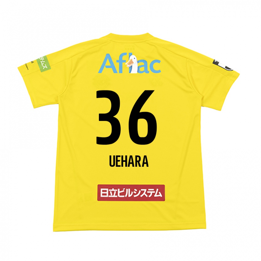 Bambino Maglia Reo Uehara #36 Giallo Nero Kit Gara Home 2024/25 Maglietta