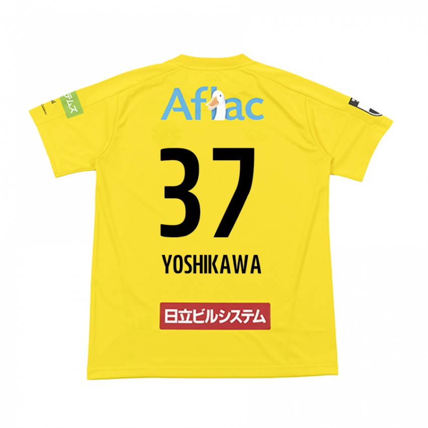 Bambino Maglia Haruto Yoshikawa #37 Giallo Nero Kit Gara Home 2024/25 Maglietta