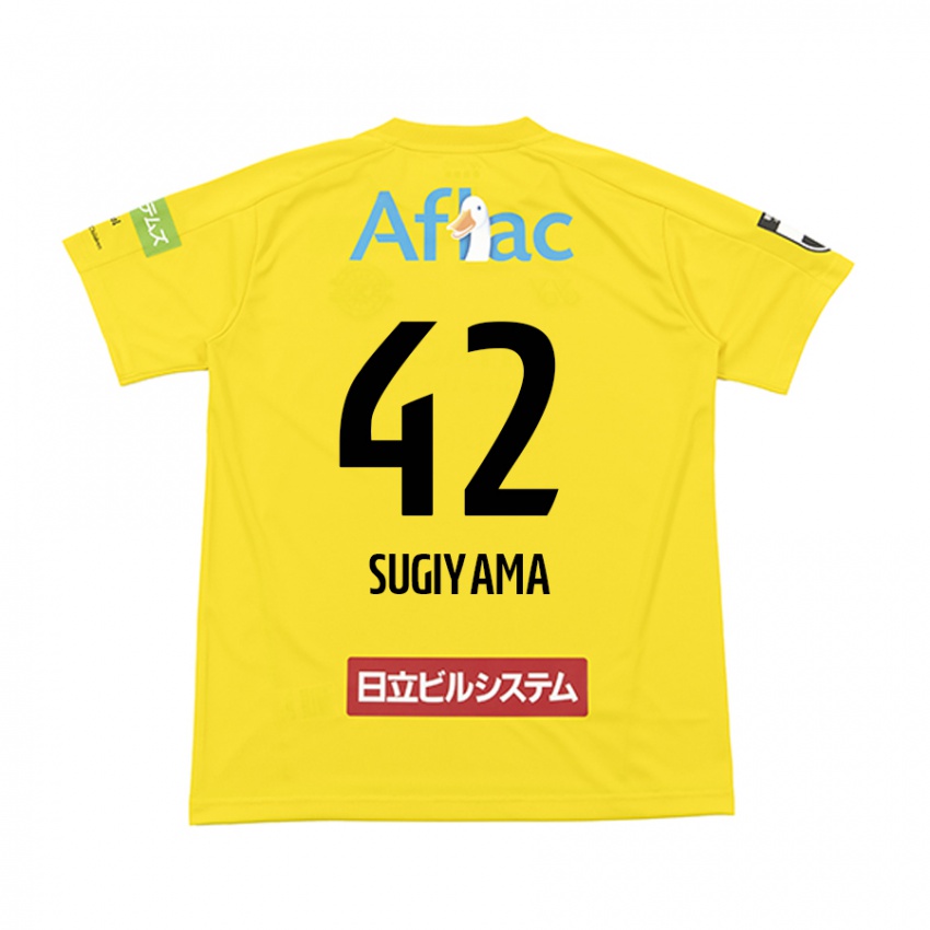 Bambino Maglia Shunnosuke Sugiyama #42 Giallo Nero Kit Gara Home 2024/25 Maglietta