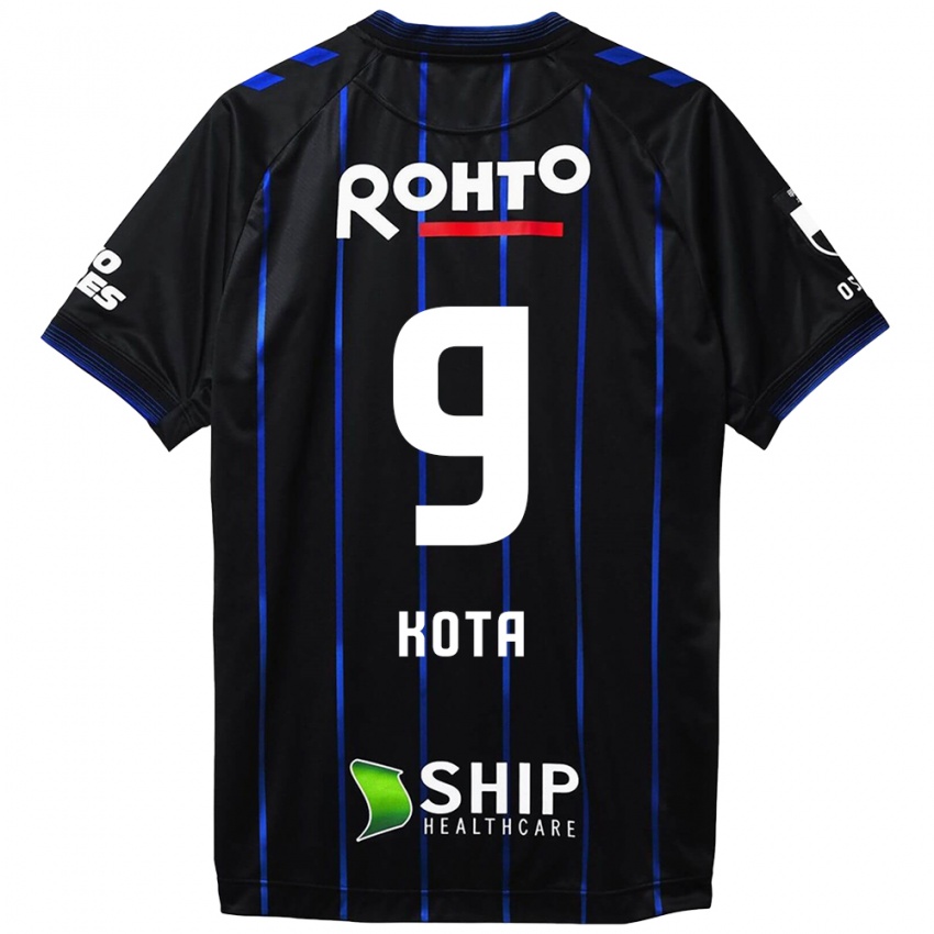 Bambino Maglia Kota Yamada #9 Nero Blu Kit Gara Home 2024/25 Maglietta