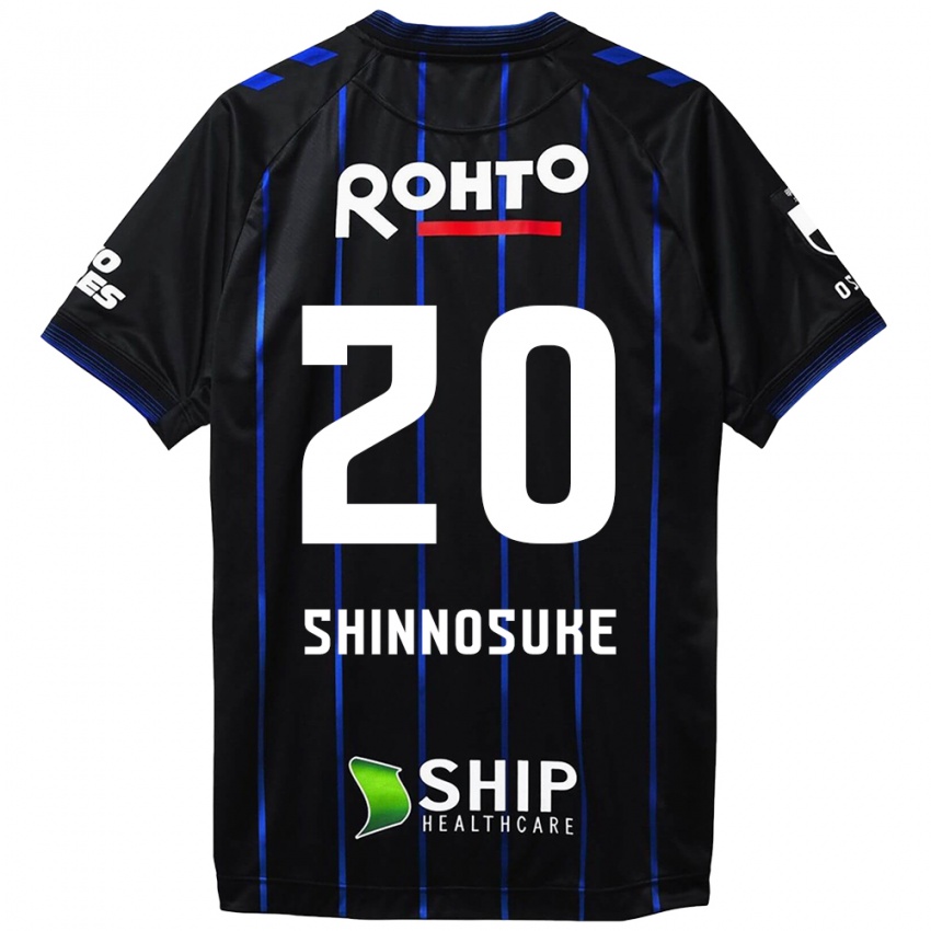 Bambino Maglia Shinnosuke Nakatani #20 Nero Blu Kit Gara Home 2024/25 Maglietta