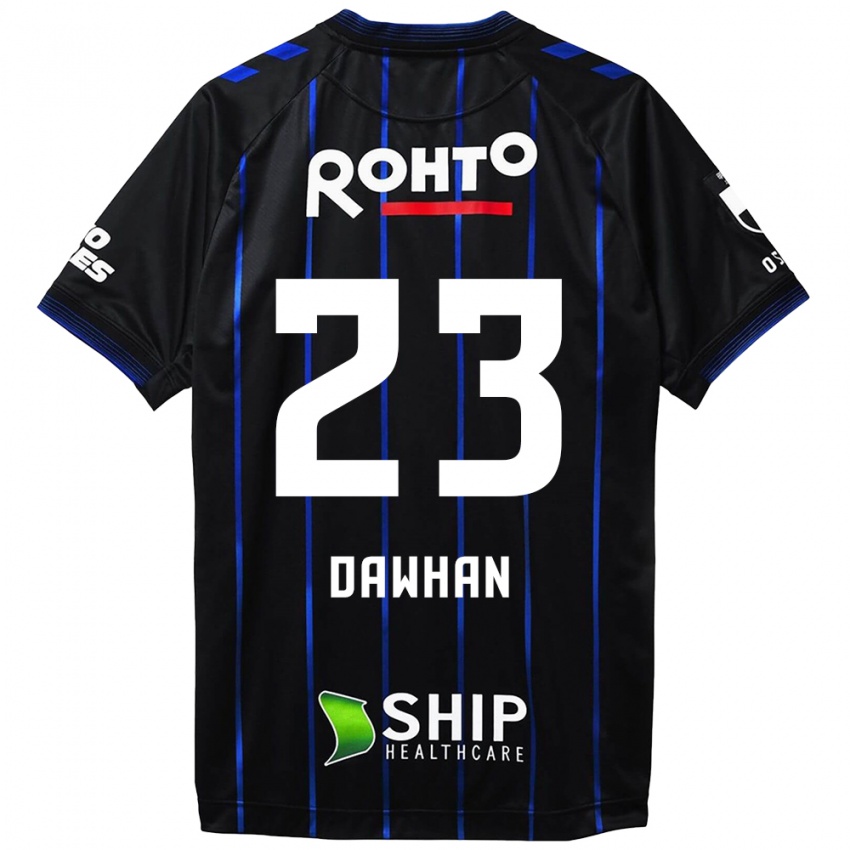 Bambino Maglia Dawhan #23 Nero Blu Kit Gara Home 2024/25 Maglietta