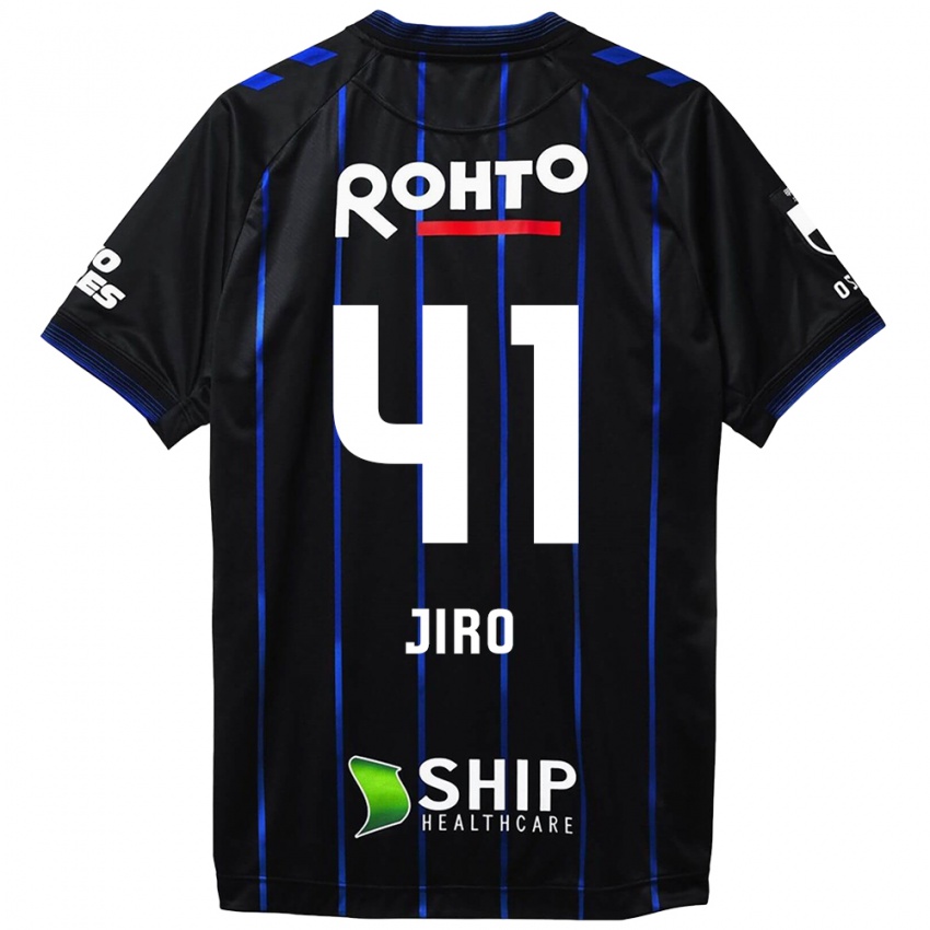 Bambino Maglia Jiro Nakamura #41 Nero Blu Kit Gara Home 2024/25 Maglietta