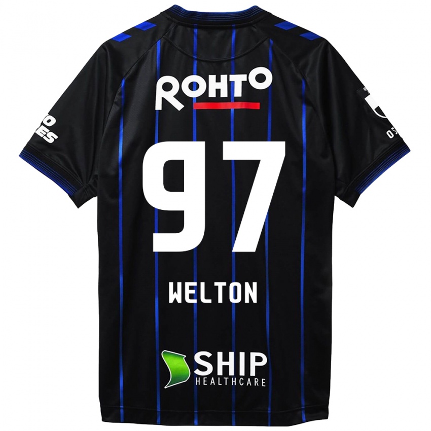 Bambino Maglia Welton #97 Nero Blu Kit Gara Home 2024/25 Maglietta