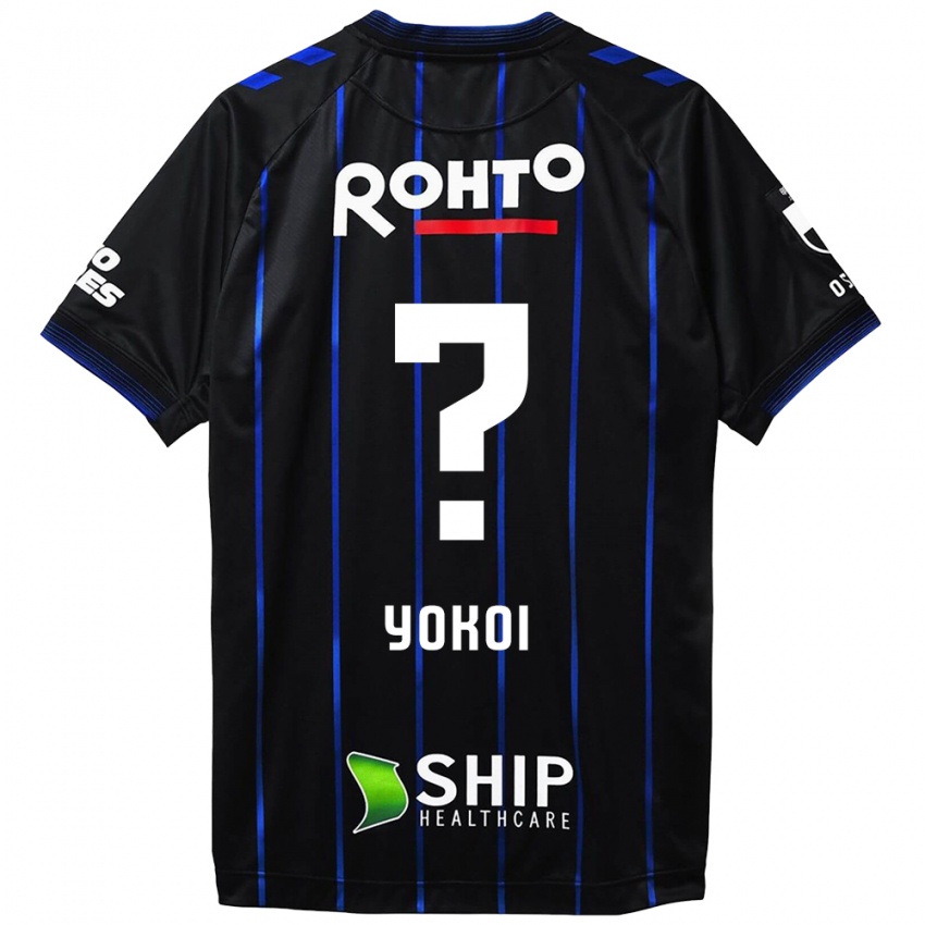 Bambino Maglia Yuya Yokoi #0 Nero Blu Kit Gara Home 2024/25 Maglietta