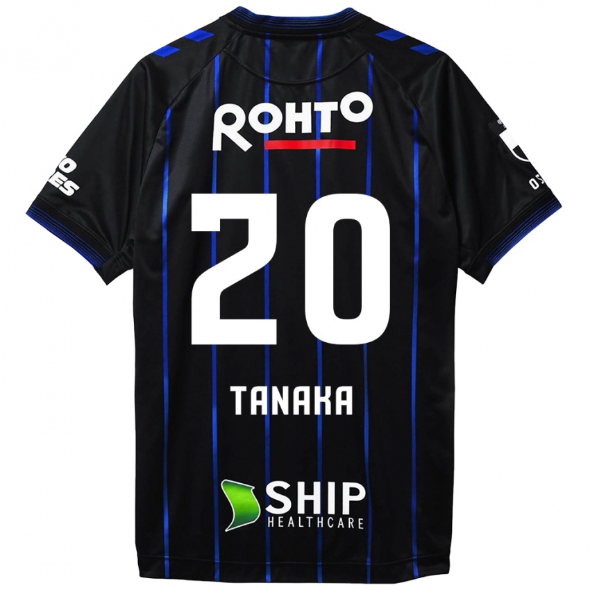 Bambino Maglia Hyoga Tanaka #20 Nero Blu Kit Gara Home 2024/25 Maglietta