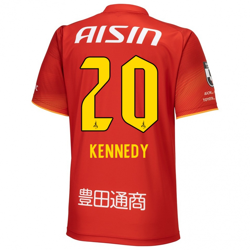 Bambino Maglia Kennedy Egbus Mikuni #20 Rosso Bianco Giallo Kit Gara Home 2024/25 Maglietta