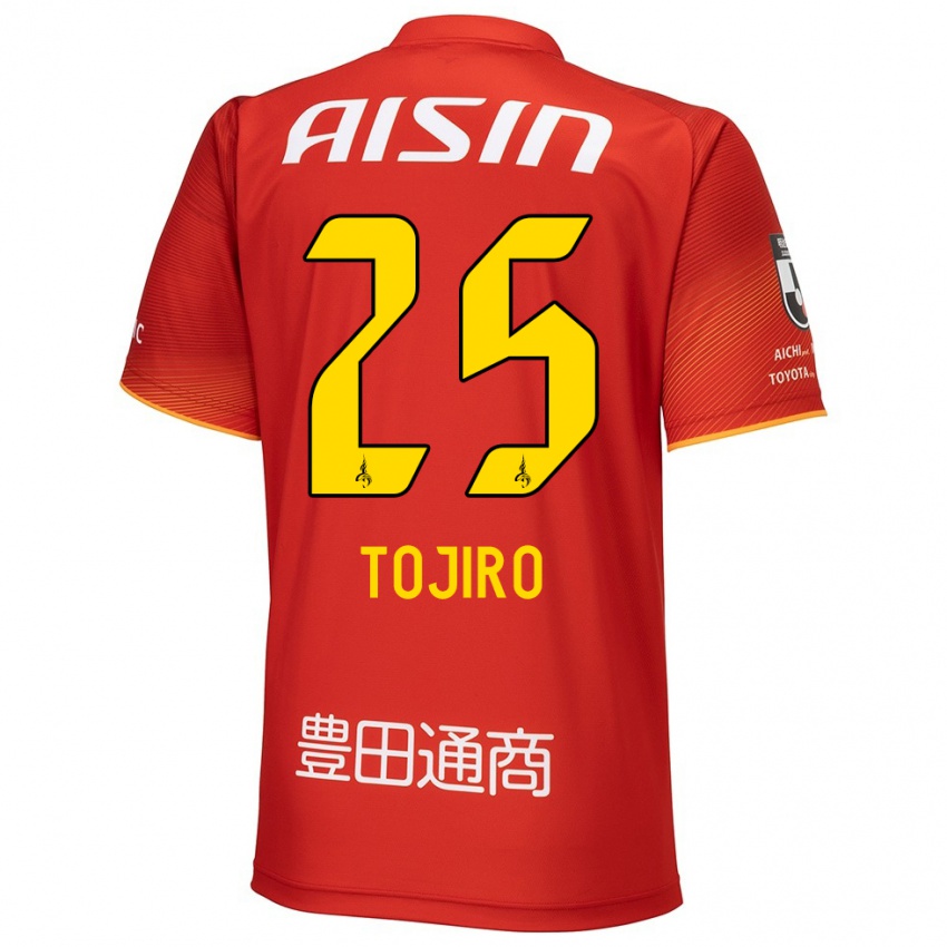 Bambino Maglia Tojiro Kubo #25 Rosso Bianco Giallo Kit Gara Home 2024/25 Maglietta