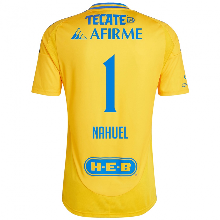 Bambino Maglia Nahuel Guzman #1 Oro Giallo Kit Gara Home 2024/25 Maglietta