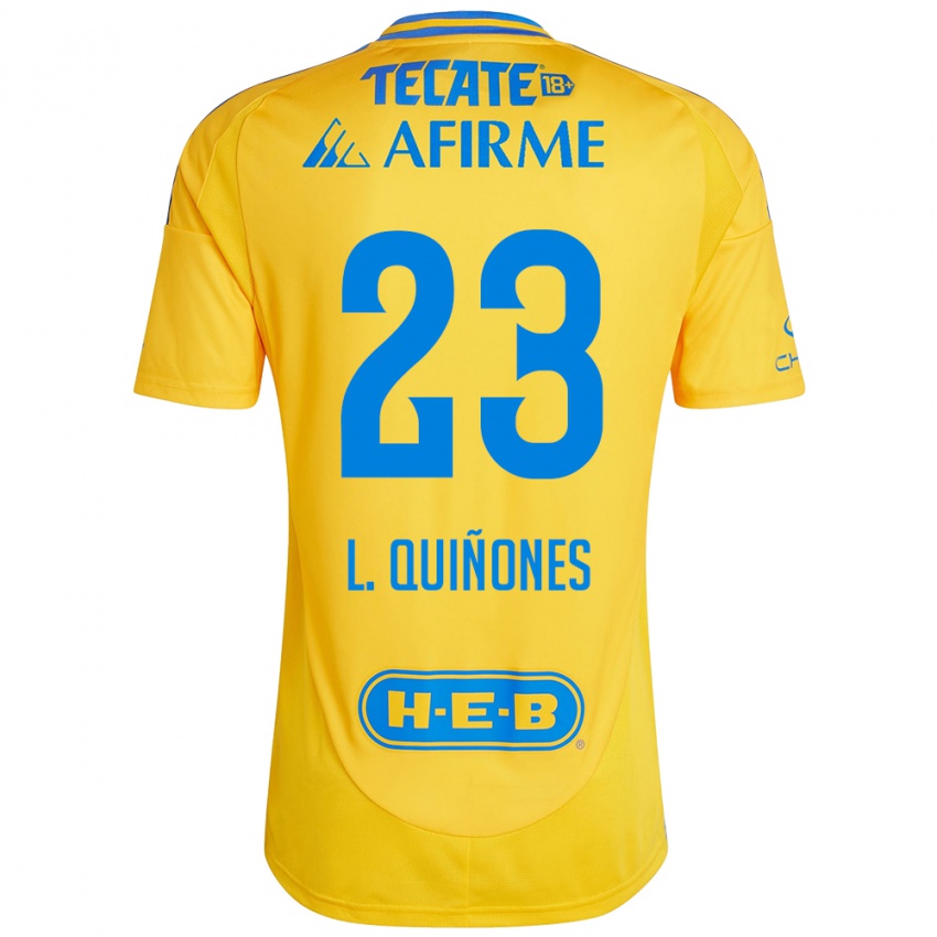 Bambino Maglia Luis Quinones #23 Oro Giallo Kit Gara Home 2024/25 Maglietta