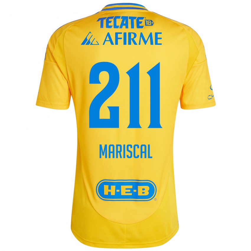 Bambino Maglia Kevin Mariscal #211 Oro Giallo Kit Gara Home 2024/25 Maglietta