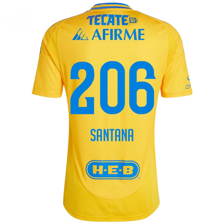 Bambino Maglia Joel Santana #206 Oro Giallo Kit Gara Home 2024/25 Maglietta