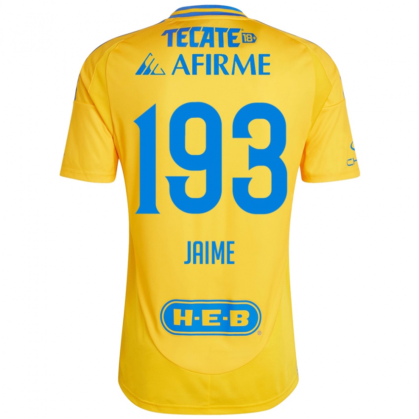 Bambino Maglia Kenneth Jaime #193 Oro Giallo Kit Gara Home 2024/25 Maglietta