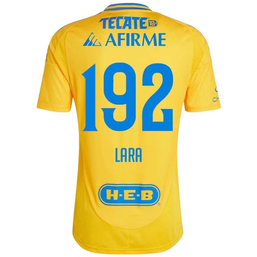 Bambino Maglia Miguel Lara #192 Oro Giallo Kit Gara Home 2024/25 Maglietta