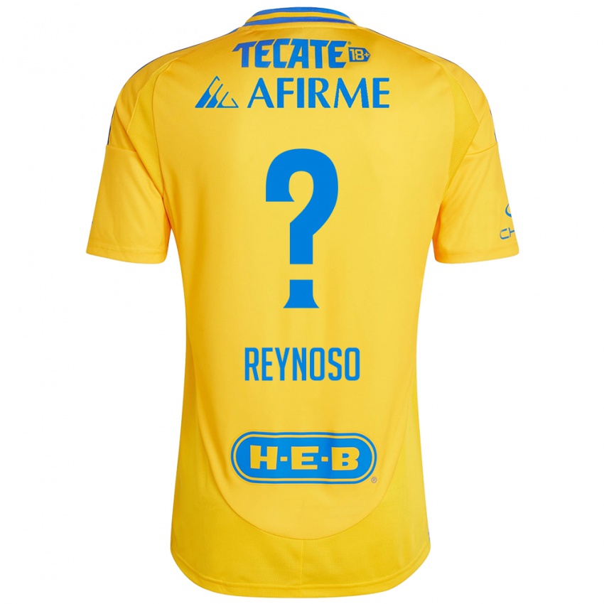 Bambino Maglia Omar Reynoso #0 Oro Giallo Kit Gara Home 2024/25 Maglietta