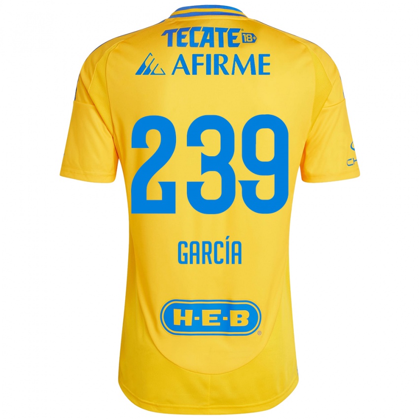 Bambino Maglia Diego García #239 Oro Giallo Kit Gara Home 2024/25 Maglietta