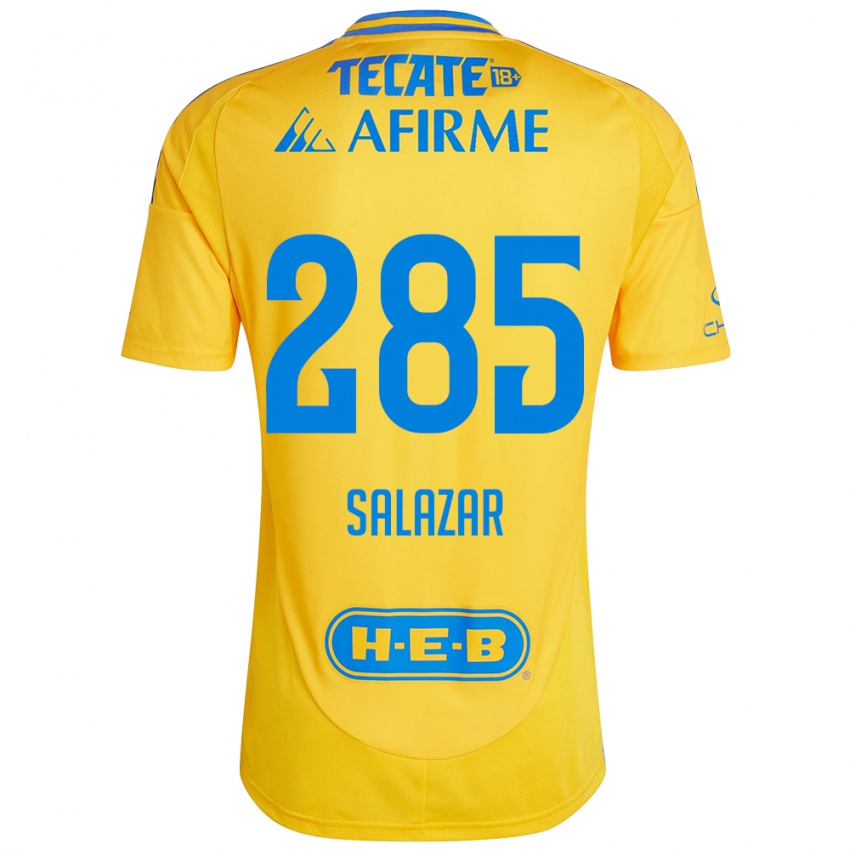 Bambino Maglia Bryan Salazar #285 Oro Giallo Kit Gara Home 2024/25 Maglietta