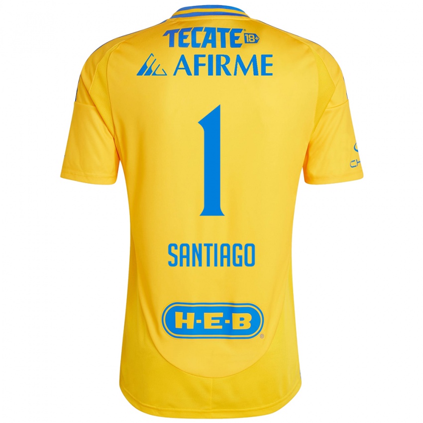 Bambino Maglia Cecilia Santiago #1 Oro Giallo Kit Gara Home 2024/25 Maglietta