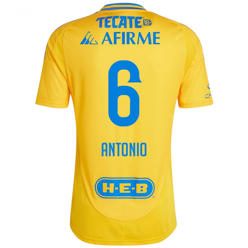 Bambino Maglia Nancy Antonio #6 Oro Giallo Kit Gara Home 2024/25 Maglietta