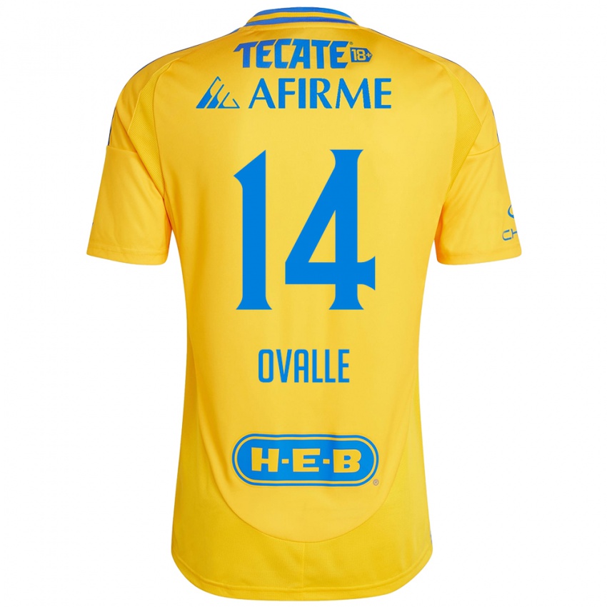 Bambino Maglia Lizbeth Ovalle #14 Oro Giallo Kit Gara Home 2024/25 Maglietta