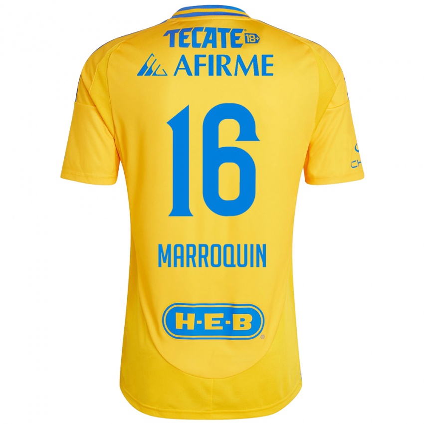 Bambino Maglia Ammanda Marroquin #16 Oro Giallo Kit Gara Home 2024/25 Maglietta