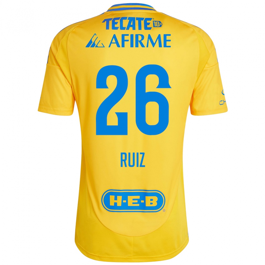 Bambino Maglia Michel Ruiz #26 Oro Giallo Kit Gara Home 2024/25 Maglietta