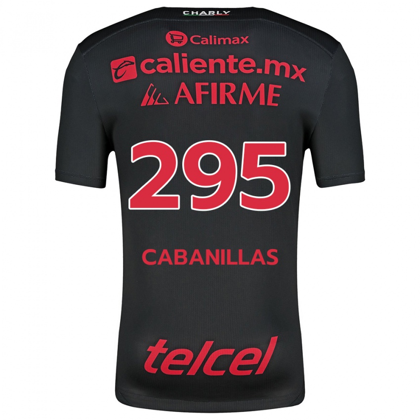 Bambino Maglia Osvaldo Cabanillas #295 Nero Rosso Kit Gara Home 2024/25 Maglietta