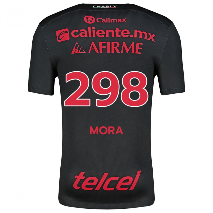 Bambino Maglia Gilberto Mora #298 Nero Rosso Kit Gara Home 2024/25 Maglietta