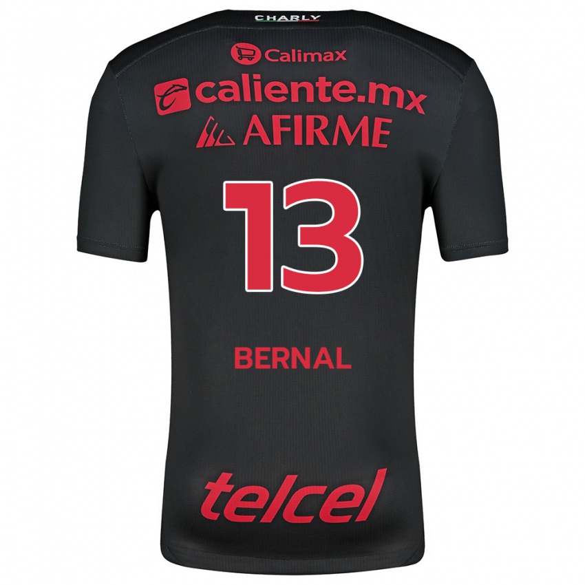 Bambino Maglia Mayra Pelayo-Bernal #13 Nero Rosso Kit Gara Home 2024/25 Maglietta