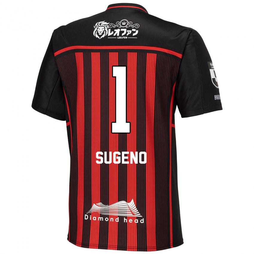 Bambino Maglia Takanori Sugeno #1 Rosso Nero Kit Gara Home 2024/25 Maglietta